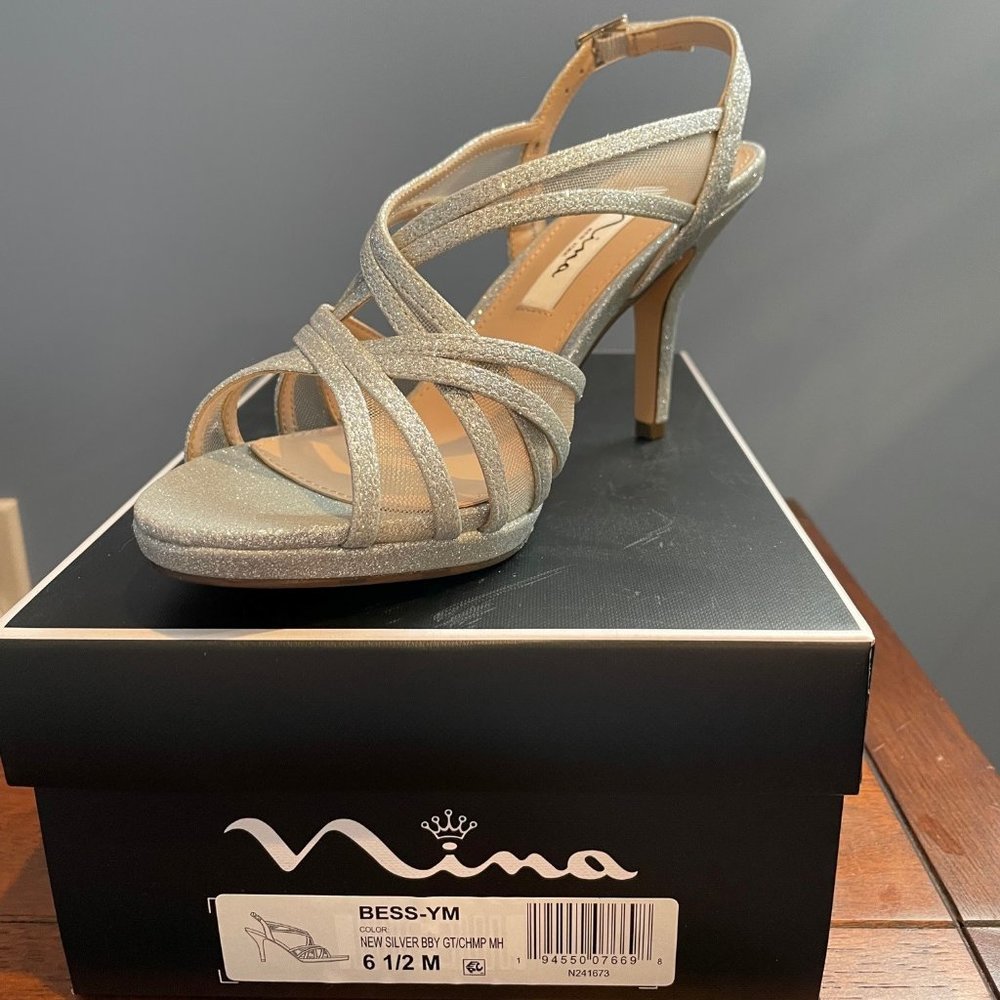 Nina Silver Sandals